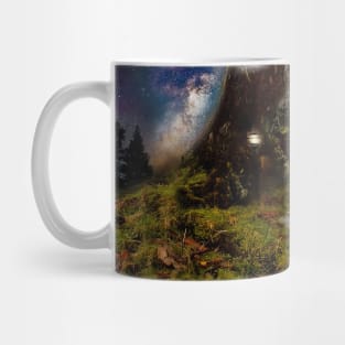 Mystical forest with magic portal enchanted tree Mug